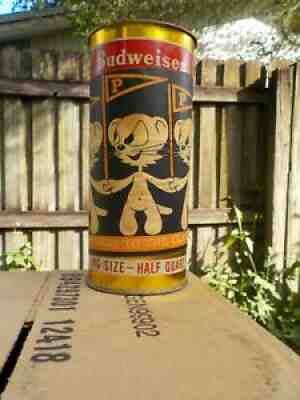 16 OZ BUDWEISER GOLD CLASS 35 PRINCETON REUNION CUP PAPER LABEL OLD BEER CAN