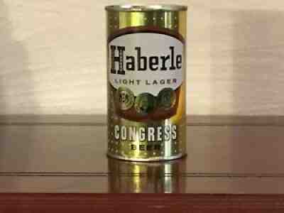 Haberle Beer (78-32) empty flat top beer can by Haberle Congress, Rochester, NY