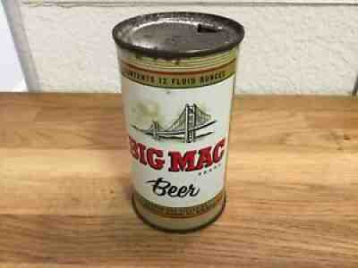 Big Mac Beer (37-7) empty flat top beer can: Menominee Marinette  Menominee, MI