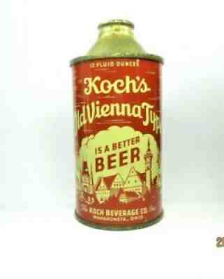 Outstanding Cond. ! KOCH'S OLD VIENNA TYPE Cone top Beer Statement Variation