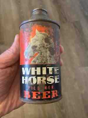 Extremely Elusive White Horse Beer 12 oz Cone Top Beer Can Westminster Brewing