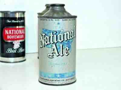EMPTY NATIONAL ALE BEER CAN CONE TOP BALTIMORE MD LOW PRO MR BOH NATTY BOH IRTP
