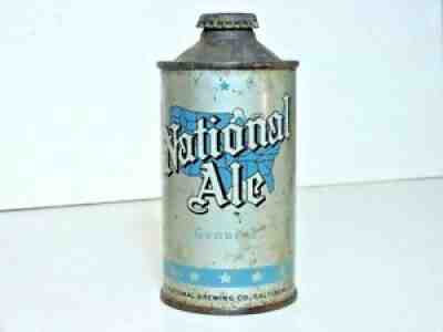 EMPTY NATIONAL ALE BEER CAN CONE TOP BALTIMORE MD LOW PRO PAT APPL FOR U PERMITM