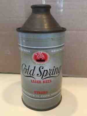 Cold Spring STRONG Cone Top beer can, Cold Spring Brewing Co. Cold Spring, MN