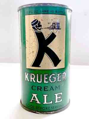 1938-1942 Krueger Cream Ale OI IRTP Flat Top Beer Can RARE CAN R-6