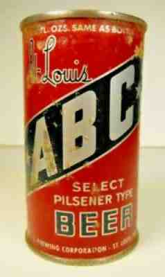ST. LOUIS ABC SELECT PILSNER TYPE BEER ( OI ) FLAT TOP CAN - ST. LOUIS, MO