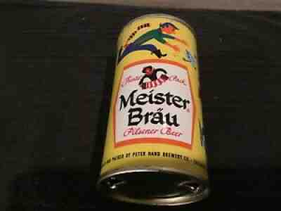 Meister Brau Pilsener Beer-98/1-empty flat top beer can: Peter Hand, Chicago, IL