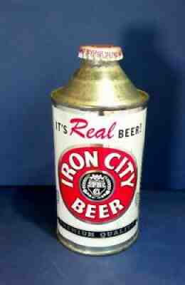 IRON CITY Vintage Cone Top Beer Can