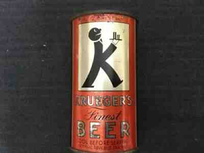 Krueger's Finest Beer (90-3) empty OI flat top beer can: G. Krueger, Newark, NJ