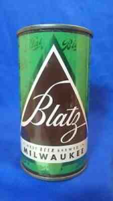 BLATZ BEER ~ 12 FL OZS FLAT TOP CAN ~ MILWAUKEE ~ GREEN CHRISTMAS ~ STUNNING