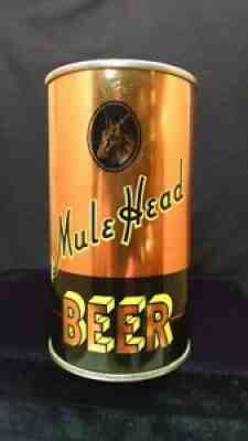 MULE HEAD BEER - LATE 1930'S - 12OZ OPENING INST IRTP FLAT TOP CAN - AWESOME
