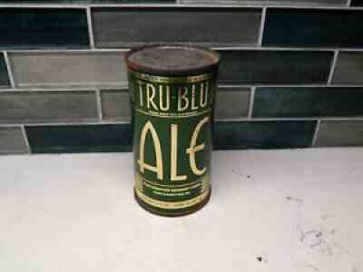 SWEEET SCARCE TRU-BLU ALE *IRTP* OPEN INSTUCTIONS FLAT TOP BEER CAN(USBC 140 10)