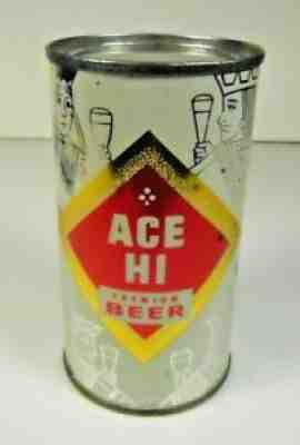 ACE HIGH PREMIUM BEER FLAT TOP BEER CAN - ACE BREWING CO - CHICAGO, ILLINOIS