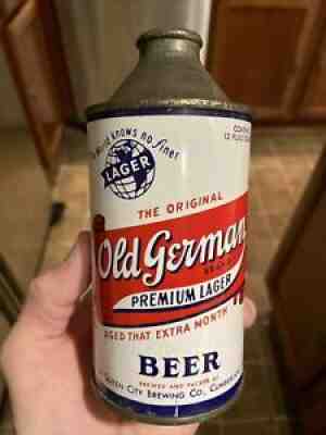 Old German Premium Lager Cone Top Beer Can NICE CONDITION Cumberland Maryland MD