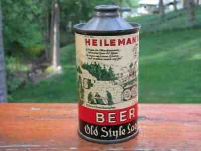 Heileman's Old Style Lager FBIR Cone Top Beer Can ( SWEET - FLAT BOTTOM )