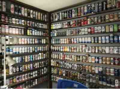 Huge Beer Can Collection, 600+ Cans FREE SHIPPING!!!!!