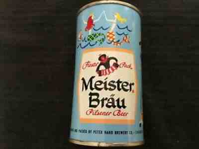 Meister Brau Beer (97-35) empty flat top beer can: Peter Hand, Chicago, IL