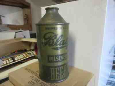 VTG BLATZ BEER CAN CONE TOP OLIVE DRAB IR WW11 WAR ORIGINAL NICE CONTINENTAL