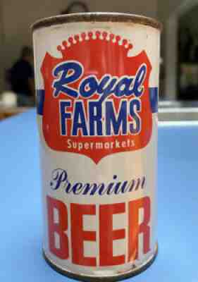 Vintage Royal Farms Supermarket Premium Beer Can