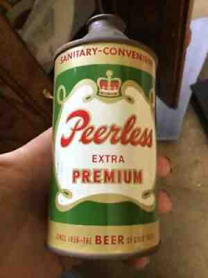 STUNNING INDOOR PEERLESS CONE TOP BEER CAN INDOOR LACROSSE. WIS WI BEAUTY
