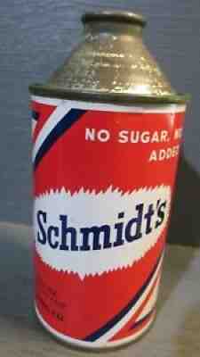 SCHMIDT`S_ DETROIT MICHIGAN_ CONE TOP BEER CAN -[READ DESCRIPTION]-