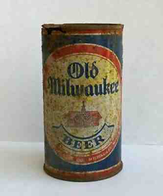 RARE Old Vintage Flat Top Beer Can Old Milwaukee Schoolhouse IRTP School House