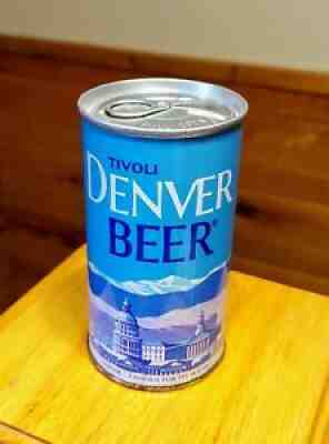 Tough TIVOLI Denver Zip Top Pull Fan Tab Beer Can - B.O'd Super Clean Can!!!