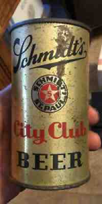 FLAT TOP BEER CAN OPENING INTRUCTION .SCHMIDT CITY CLUB ST PAUL MN MINN 1939