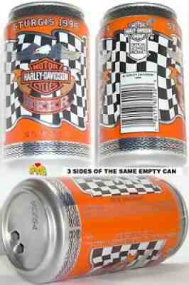 1994 STURGIS DAKOTA HARLEY-DAVIDSON MOTOR BIKE BEER CAN BLACK HILLS-SD WISCONSIN