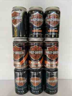 Harley Davidson 1997/1998/1999 Sturgis Beer Cans (Lot Of 18)