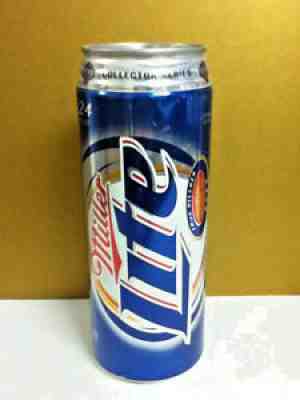 Miller lite beer aluminum stay on tab can 24 oz. Harley Davidson 100th 7.75