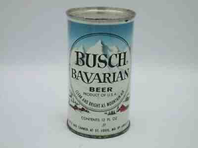 Busch Bavarian Flat Top Beer CanÂ  Â TOUGH - RARE First Busch Can