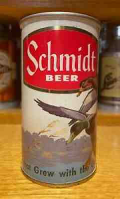 Schmidt Zip Top beer can (Gold Trimmed Mallard) -USBCII 191-1/14 - SUPER RARE