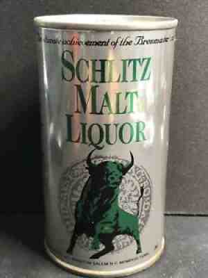 Rare! Clean Schlitz Malt Liquor Test Foil 12 Oz Pull Top Beer Can EMPTY