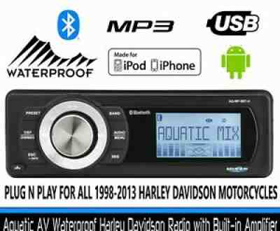 Harley Plug-N-Play Bluetooth Radio Electra Glide Ultra Classic FLHTCUI 1998Â?2006