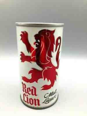 SWEET 12oz RED LION Malt SS Pull Tab Beer Can Red Lion Brew Cincinnati Ohio