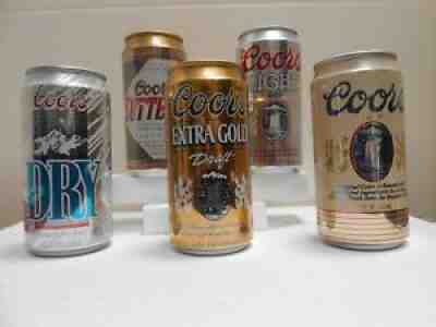Coors 1993 Colorado Rockies Opening Day beer can set -5 different cans/stay tabs