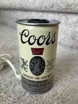 Vintage Coors Banquet Beer Can 12 Oz Light Plug In Electric Bar Lamp Man Cave