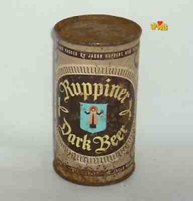 1950's FLAT TOP BEER CAN JACOB RUPPERT DARK RUPPINER NEW YORK,NY KEGLINED MONK