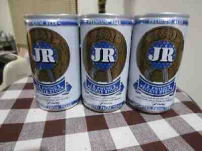 Minty 6 Pack JR Ewing DALLAS TV Show 12 Oz Aluminum Beer Cans Pearl Brewing Tx