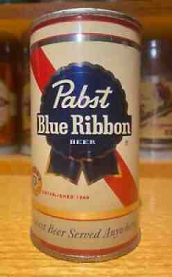 Pabst Blue Ribbon Flat Top Beer Can - USBC 111-40 - AWESOME / VANITY LID
