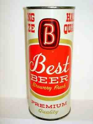 BEST PREMIUM BEER "KING SIZE - HALF QUART" (BEST-CHICAGO) 16oz BEER CAN T249