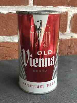 empty OLD VIENNA Flat Top Beer Can Old Vienna Brewing Chicago Illinois ~CLEAN!~