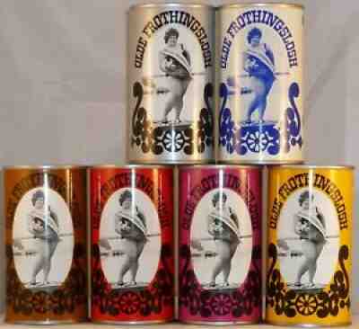 Olde Frothingslosh PT Beer Cans - 6 different