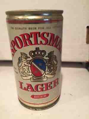 SPORTSMAN LAGER BEER CANS-SOUTH AFRICA-TAB TOP STEEL CAN