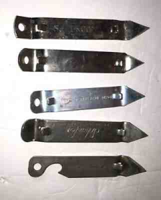 Lot of 5 Vintage Combo Beer Bottle Can Openers EKCO Handy Schaefer Vaughan USA