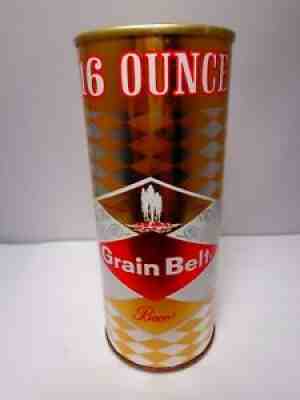 16oz. GRAIN BELT STRAIGHT STEEL PULL TAB BEER CAN #151-20 MINNEAPOLIS