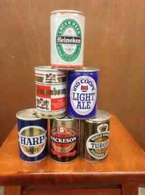 Lot of Beer Cans 9 2/3 oz Courage Kronenbourg Harp Tuborg Mackeson Ind Coope