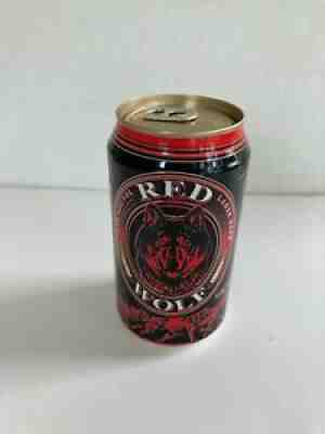 RED WOLF RED ALE BEER CAN BOTTOM OPEN ST LOUIS MISSOURI