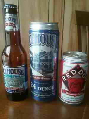 Plank Road Brewery Cans & Bottle - 12oz Red Dog, 24oz Icehouse, 12oz bottle